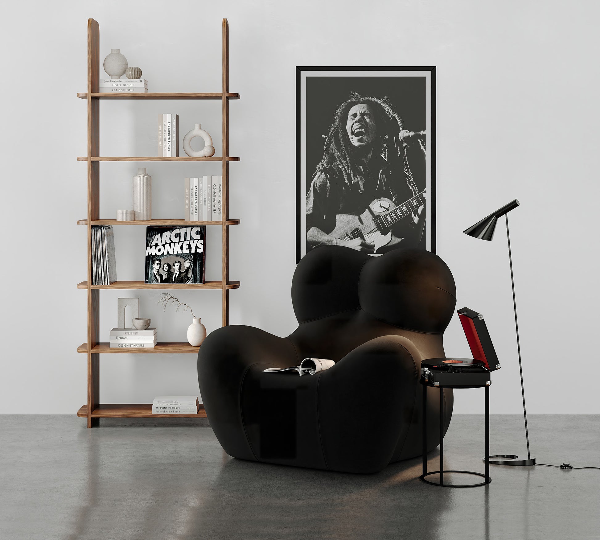 Large modern bookshelf